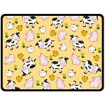 The Farm Pattern Double Sided Fleece Blanket (Large)  80 x60  Blanket Front