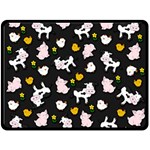 The Farm Pattern Double Sided Fleece Blanket (Large)  80 x60  Blanket Front