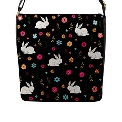 Easter Bunny  Flap Messenger Bag (l) 