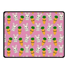 Easter Kawaii Pattern Fleece Blanket (small) by Valentinaart