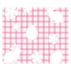Easter Patches  Double Sided Flano Blanket (small) 