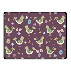 Easter Pattern Double Sided Fleece Blanket (small)  by Valentinaart