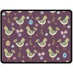 Easter Pattern Double Sided Fleece Blanket (Large)  80 x60  Blanket Back
