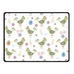Easter Pattern Double Sided Fleece Blanket (small)  by Valentinaart