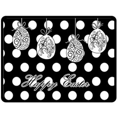 Easter Eggs Double Sided Fleece Blanket (large)  by Valentinaart