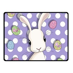 Easter Bunny  Double Sided Fleece Blanket (small)  by Valentinaart