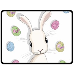 Easter Bunny  Double Sided Fleece Blanket (large)  by Valentinaart