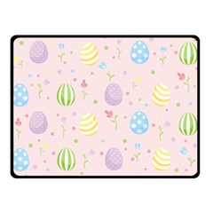 Easter Pattern Double Sided Fleece Blanket (small)  by Valentinaart