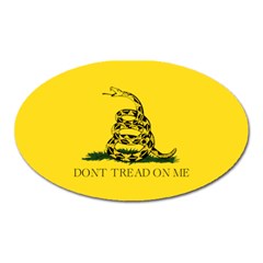 Gadsden Flag Don t Tread On Me Oval Magnet by snek