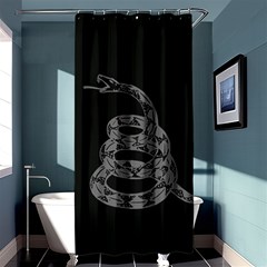 Gadsden Flag Don t Tread On Me Shower Curtain 36  X 72  (stall)  by snek