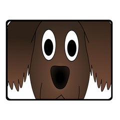 Dog Pup Animal Canine Brown Pet Fleece Blanket (small) by Nexatart