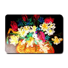 Dscf1390 - Basket Flowers Small Doormat 