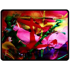 Red Cross 6 Double Sided Fleece Blanket (large)  by bestdesignintheworld