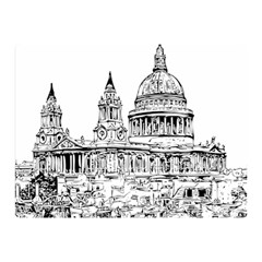 Line Art Architecture Church Double Sided Flano Blanket (mini)  by Sapixe
