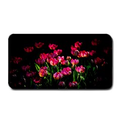Pink Tulips Dark Background Medium Bar Mats by FunnyCow
