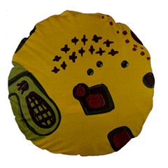 Hairdryer Easter Egg Large 18  Premium Round Cushions