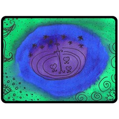 Starry Egg Double Sided Fleece Blanket (large) 