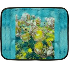 Bloom In Vintage Ornate Style Double Sided Fleece Blanket (mini)  by pepitasart