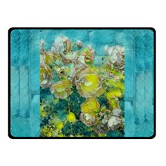 Bloom In Vintage Ornate Style Double Sided Fleece Blanket (small)  by pepitasart
