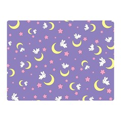 Rabbit Of The Moon Double Sided Flano Blanket (mini) by Ellador