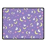 Rabbit of the Moon Double Sided Fleece Blanket (Small) 45 x34  Blanket Front