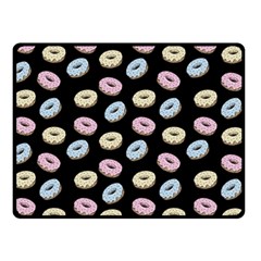 Donuts Pattern Double Sided Fleece Blanket (small)  by Valentinaart