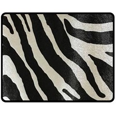 Zebra 2 Print Fleece Blanket (medium)  by NSGLOBALDESIGNS2