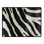 Zebra 2 print Double Sided Fleece Blanket (Small)  45 x34  Blanket Back
