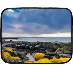 Iceland Nature Mountains Landscape Fleece Blanket (mini) by Sapixe