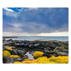 Iceland Nature Mountains Landscape Double Sided Flano Blanket (small)  by Sapixe