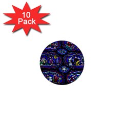 Church Window Canterbury 1  Mini Buttons (10 Pack) 