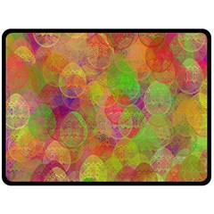 Easter Egg Colorful Texture Double Sided Fleece Blanket (large)  by Wegoenart
