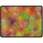 Easter Egg Colorful Texture Double Sided Fleece Blanket (Large)  80 x60  Blanket Back