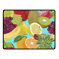 Fruit Picture Drawing Illustration Double Sided Fleece Blanket (small)  by Wegoenart