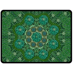 Stars Shining Over The Brightest Star In Lucky Starshine Double Sided Fleece Blanket (large)  by pepitasart