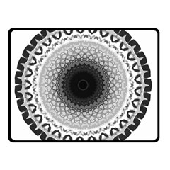Mandala Calming Coloring Page Double Sided Fleece Blanket (small)  by Pakrebo