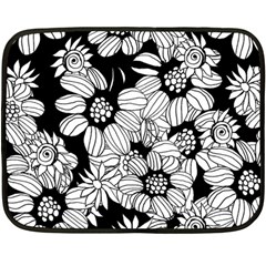 Mandala Calming Coloring Page Double Sided Fleece Blanket (mini)  by Pakrebo