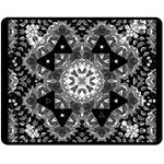 Mandala Calming Coloring Page Double Sided Fleece Blanket (Medium)  58.8 x47.4  Blanket Back