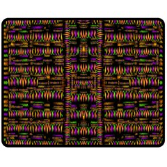 Surrounded By  Ornate  Loved Candle Lights In Starshine Double Sided Fleece Blanket (medium)  by pepitasart