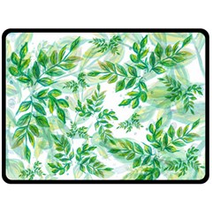 Tiny Tree Branches Double Sided Fleece Blanket (large)  by WensdaiAmbrose