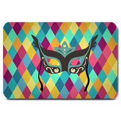 Mardi Gras Large Doormat  by WensdaiAmbrose