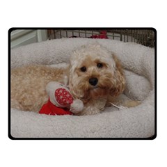 Cockapoo In Dog s Bed Fleece Blanket (small) by pauchesstore