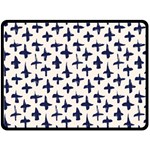 Pattern Ink blue navy Crosses Grunge Flesh And Navy Pattern Ink Crosses Grunge Flesh beige background Double Sided Fleece Blanket (Large)  80 x60  Blanket Back