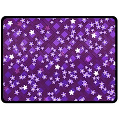 Textile Cross Pattern Square Double Sided Fleece Blanket (large)  by Pakrebo