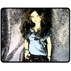 Chocolate Double Sided Fleece Blanket (medium)  by snowwhitegirl