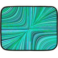 Electric Field Art Xxxi Double Sided Fleece Blanket (mini)  by okhismakingart