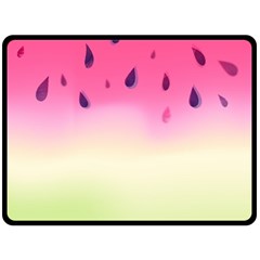 Watermelon Pastel Gradient Pink Watermelon Pastel Gradient Double Sided Fleece Blanket (large)  by genx