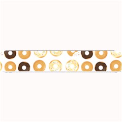 Donuts Pattern With Bites Bright Pastel Blue And Brown Cropped Sweatshirt Small Bar Mats