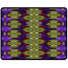 Divine Flowers Striving To Reach Universe Double Sided Fleece Blanket (medium)  by pepitasart