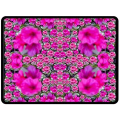 From The Sky Came Flowers In Peace Double Sided Fleece Blanket (large)  by pepitasart